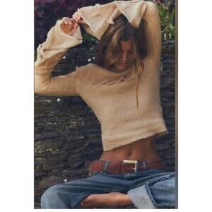 Zara Alpaca and Wool Fine Knit Sweater Size S NWT